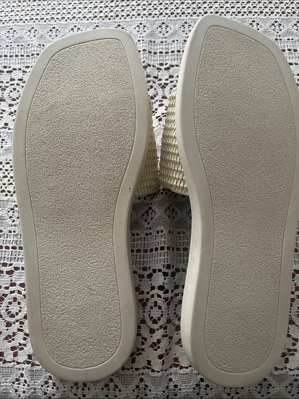 Steve Madden Cream Woven Slide Mules - Picture 5 of 9